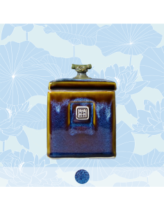 Ocean blue High Tea Caddy