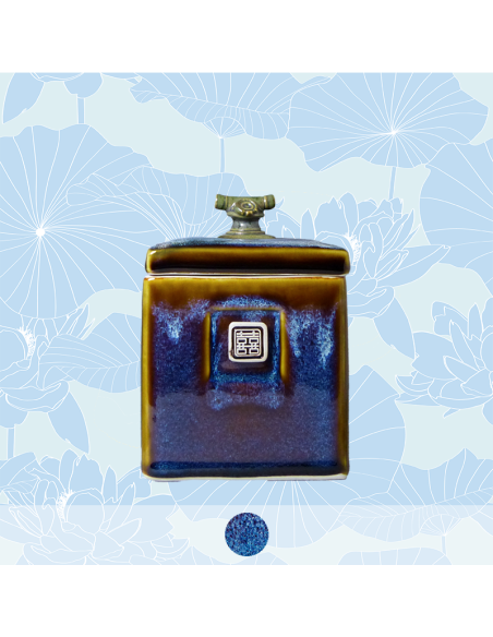 Ocean blue High Tea Caddy