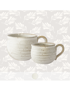 Speckled white "Chaï lover" Cups