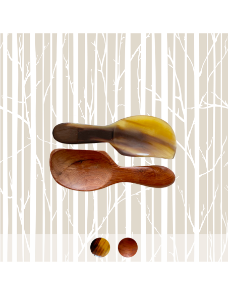 Set of 2 Tea Scoops "Leaf"