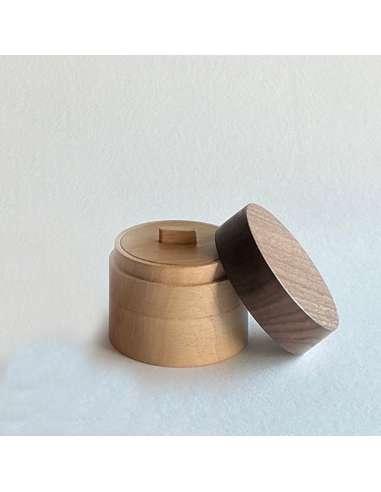 Tea Canister "OBI" Beech & Walnut