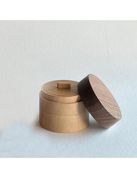 Tea Canister "OBI" Beech & Walnut