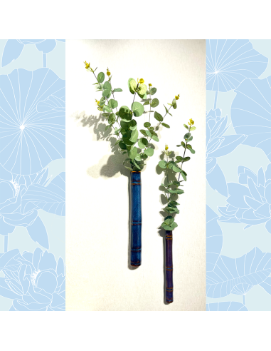 Wall bamboo vases