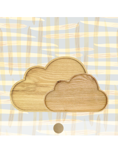 2 plateaux "Nuages" érable