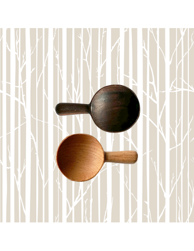 Set of 2 Tea Scoops "VESTA", Walnut &...