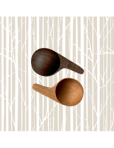 Set of 2 Tea Scoops "VELMA", Walnut &...