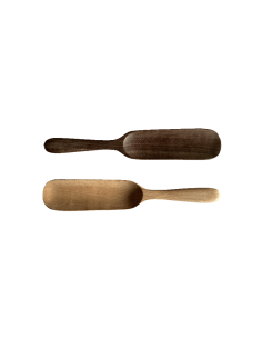 Set of 2 Tea Scoops "VEGA", Walnut & Beechwood 2