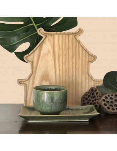 Tray "Pagoda" Ash wood