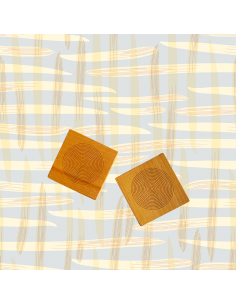 Set 2 wooden Saucer "Dizzy" 2