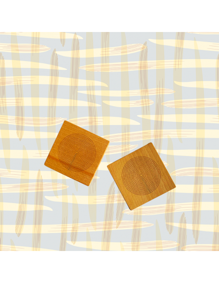 Set 2 sous-tasses "Dizzy" hêtre