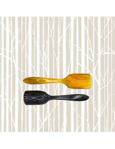Set of 2 Tea Scoops "Long shovel" Horn, 2 colors
