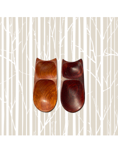 Set of 2 Tea Scoops "Cat", Wood