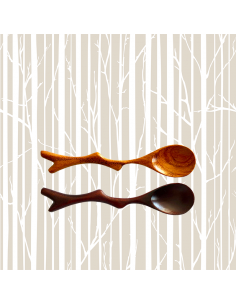 Set of 2 spoons "Branch", Wood