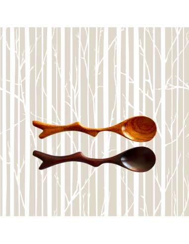 Set of 2 spoons "Branch", Wood