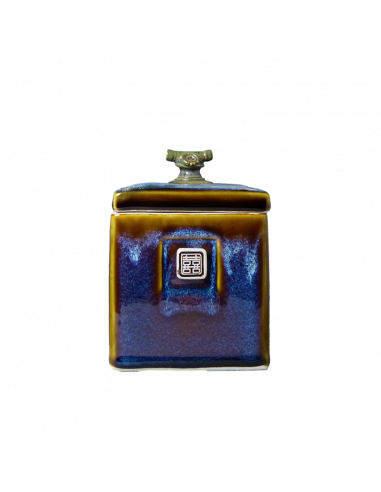 Ocean blue High Tea Caddy